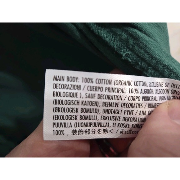 Disney Parks Green Corduroy Mickey Mouse Christmas Jacket Large Organic Cotton - Picture 13 of 13